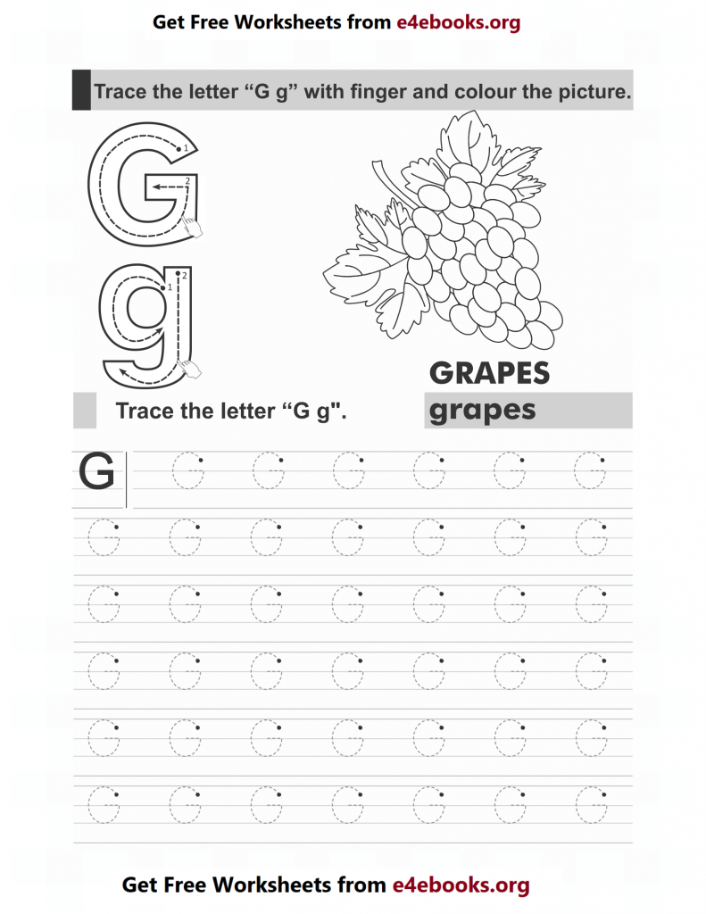 Alphabet G Workbook