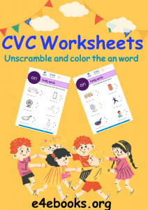 Rich Results on Google's SERP when searching for 'CVC Worksheets, Unscramble and color 'an' words '