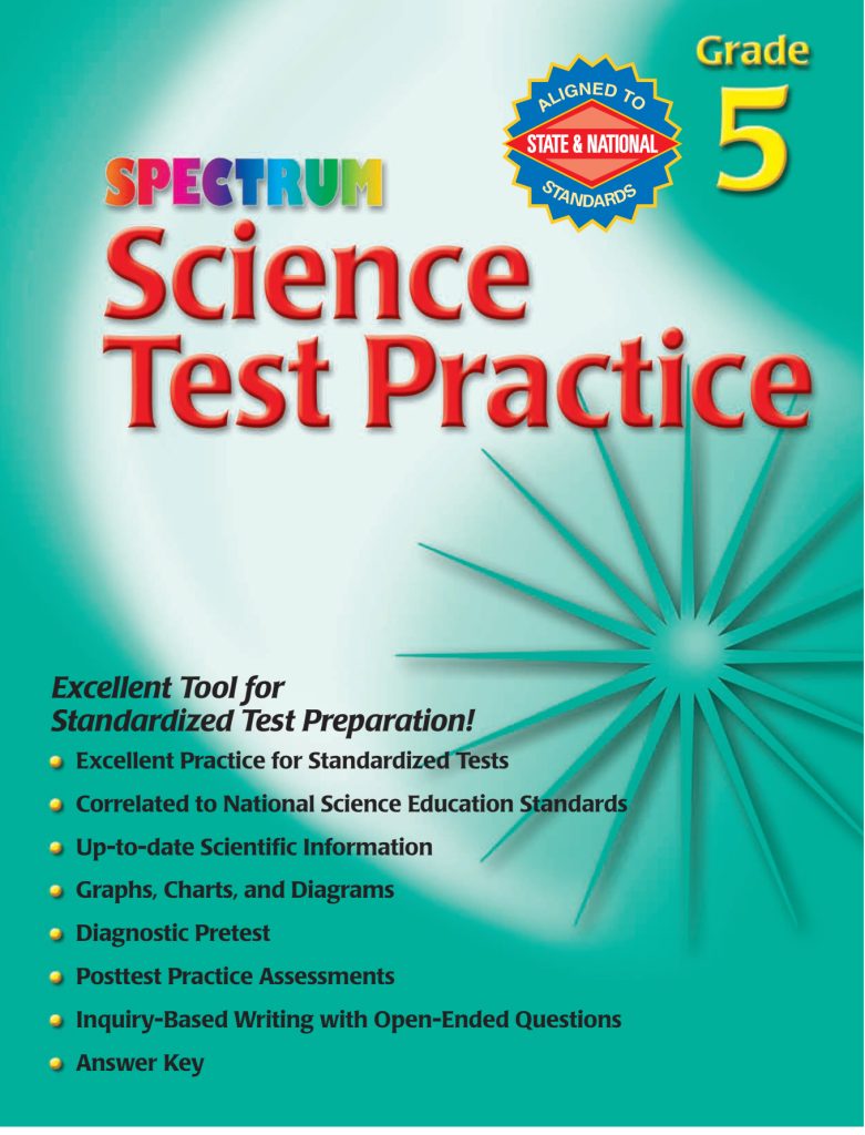 Rich Results on Google's SERP when searching for 'Spectrum Science Test Practice Workbook 5'