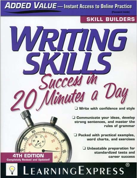Rich Results on Google's SERP when searching fort"Writing Skills Success in 20 Minutes a Day, 4th Edition"